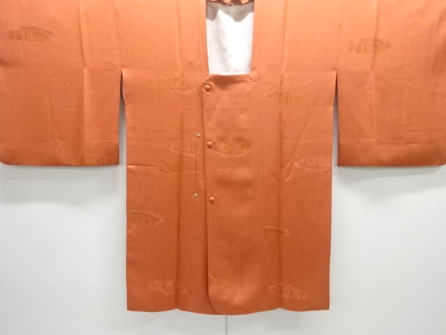 JAPANESE KIMONO / MICHIYUKI COAT / SILK / MIST & FLOWERS